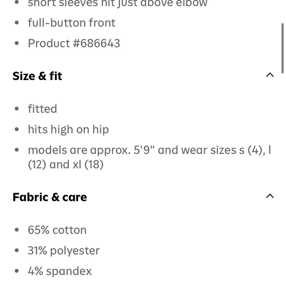 Black Ribbed Button-Front Polo Top - Picture 7 of 7